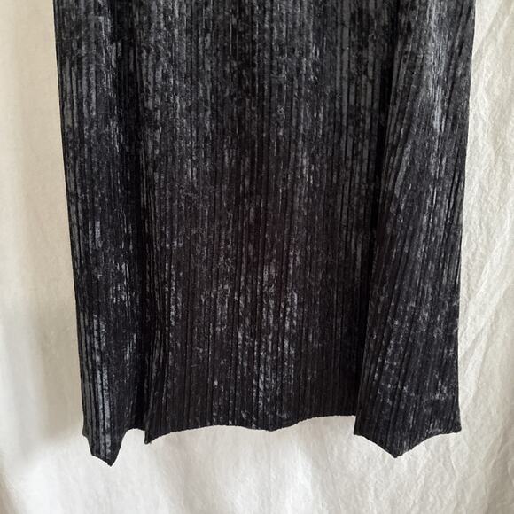 Vintage Stella Crushed Velvet Skirt Black Whimsigoth Y2K 90s Witchy Women's M - Picture 3 of 10